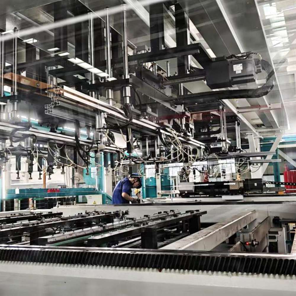 Linea di produzione di impilamento di nuclei di trasformatori offline LXD-420-1