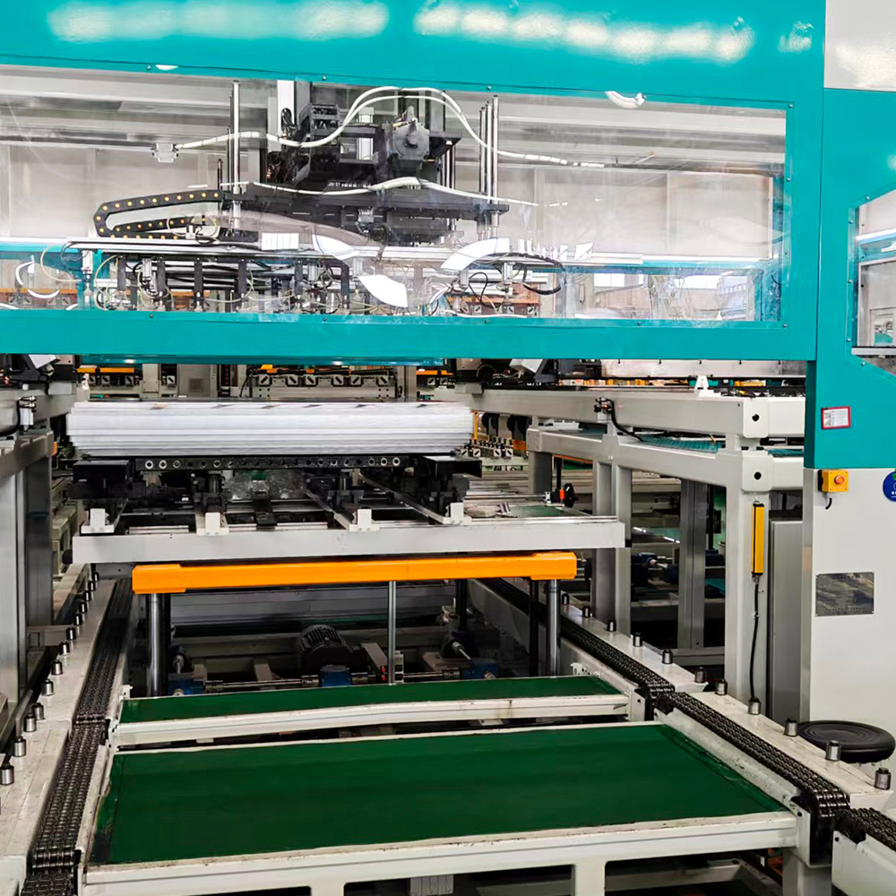 Linea di produzione di impilamento di nuclei di trasformatori offline LXD-420-1