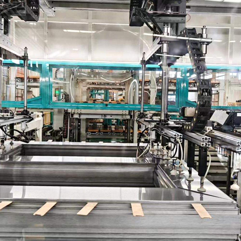 Linea di produzione automatica per impilamento di nuclei del trasformatore in linea ZXD-440