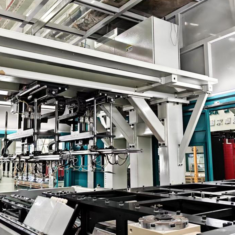 Linea di produzione automatica per impilamento di nuclei del trasformatore in linea ZXD-440
